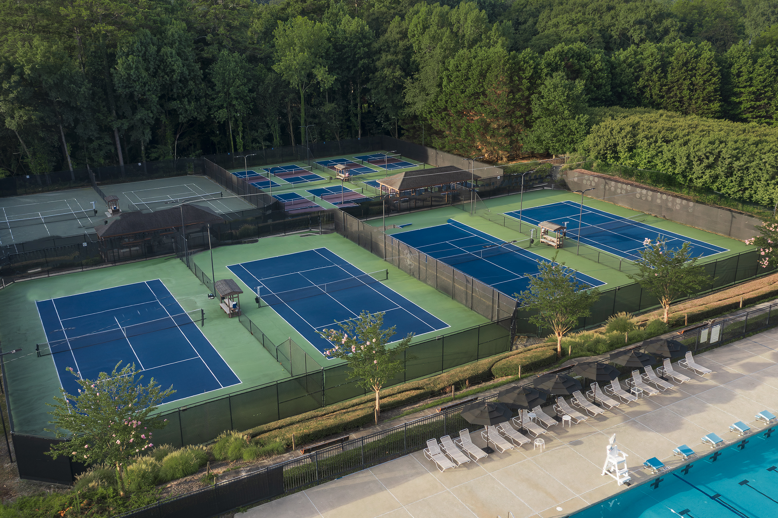 berkeley hills tennis courts pool aerial